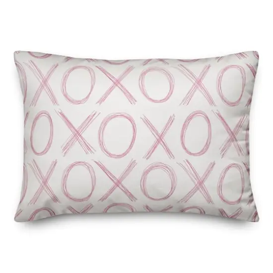 Scribble XO Throw Pillow {1}