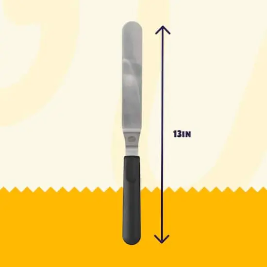 Wilton&trade; 13" Angled Icing Spatula with Black Handle {4}
