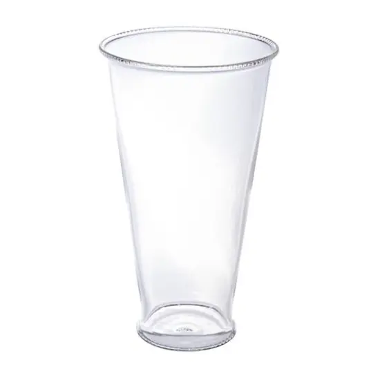 Hello Honey&reg; 6" Clear Round Glass Drinking Glasses with Debossed Rim & Base, 6ct. {1}