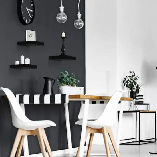 Sorbus 9.2" Tile Wall Shelves, 3ct. Black {4}