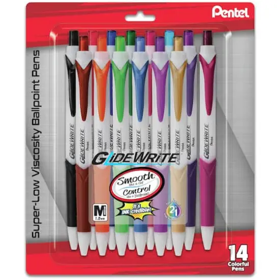 Pentel&reg; GlideWrite Assorted Colors Ballpoint Pen {1}
