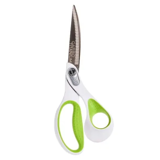 Westcott&reg; Carbo Titanium 9" Bent Scissors with Serrated Blade {1}