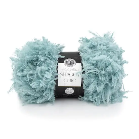 Lion Brand&reg; Haute Stitches Shaggy Chic Yarn Aqua {1}
