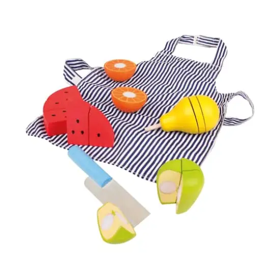 Wooden Cutting Fruit Chef's Set {3}