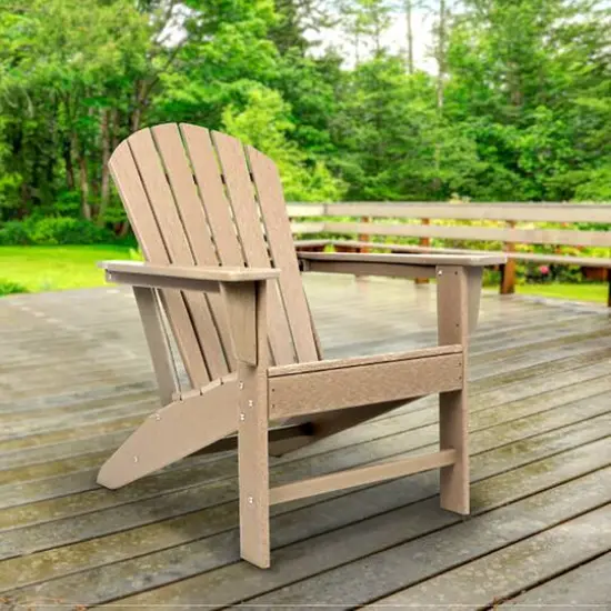Brown Traditional Adirondack Chair {8}