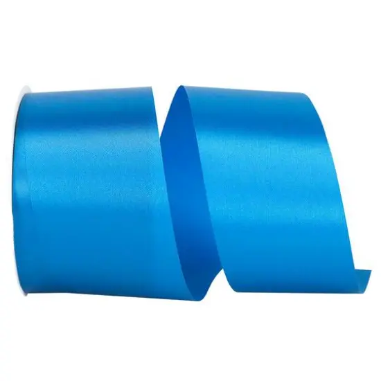 JAM Paper 2.5" x 50yd. Single Face Satin Allure Ribbon Deep Teal {1}