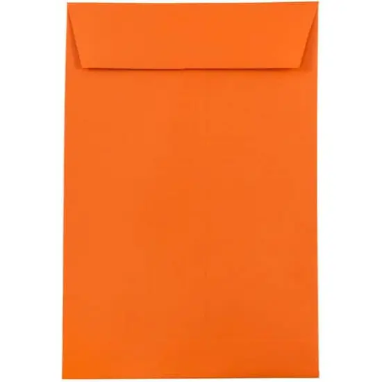 JAM Paper 6" x 9" Orange Recycled Open End Envelopes {1}