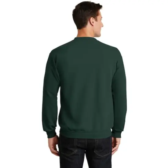 Port & Company® Brights Core Fleece Crewneck Sweatshirt Dark Green {6}