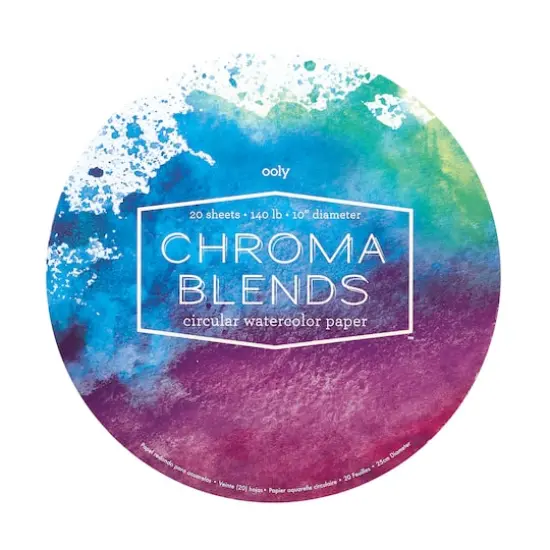 OOLY Chroma Blends 10" Circular Watercolor Paper Pad {1}
