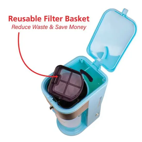 Brentwood 64oz. Blue Iced Tea and Coffee Maker {12}