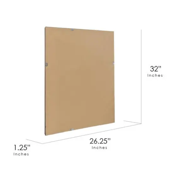 Head West 32" Distressed Embossed Bronze Framed Wall Vanity Mirror {7}