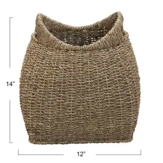 Household Essentials Brown Basket with Handles {6}