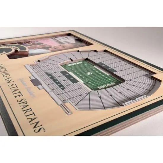 College Football 3D StadiumViews Picture Frame Michigan State Spartans {5}