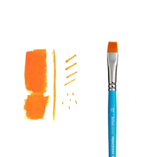 Princeton&trade; Select&trade; Artiste Series 3750 Short Handle Chisel Blender Brush {4}