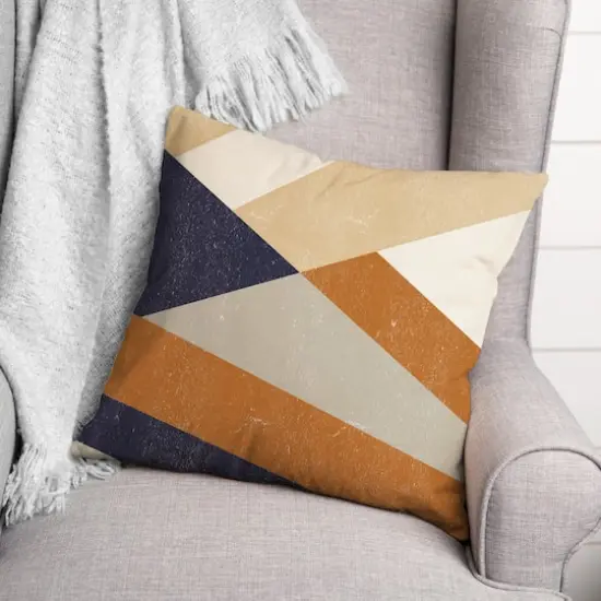 Fall Abstract Shapes Indoor/Outdoor Pillow {3}