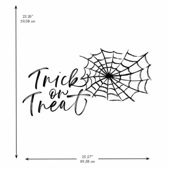 RoomMates Halloween Trick or Treat Spider Web Peel & Stick Decals {5}