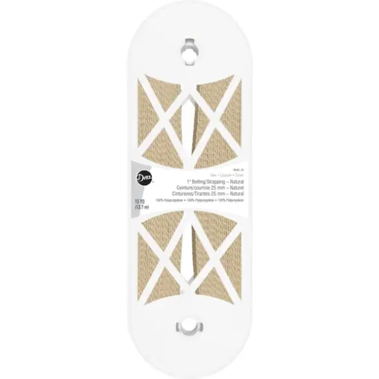 Dritz&reg; Polypro Belting for Straps and Handles, 1'' x 15yd. Natural {1}