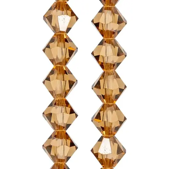 Preciosa Glass Crystal Bicone Beads, 6mm by Bead Landing&trade; Orange {1}