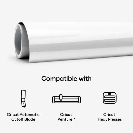 Cricut&reg; Smart Iron-On&trade; Roll, 25" x 5ft. White {8}