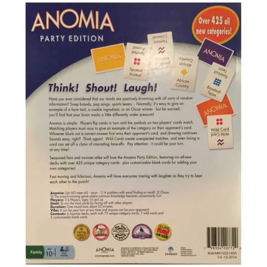 Everest Toys Anomia Party Pack {3}