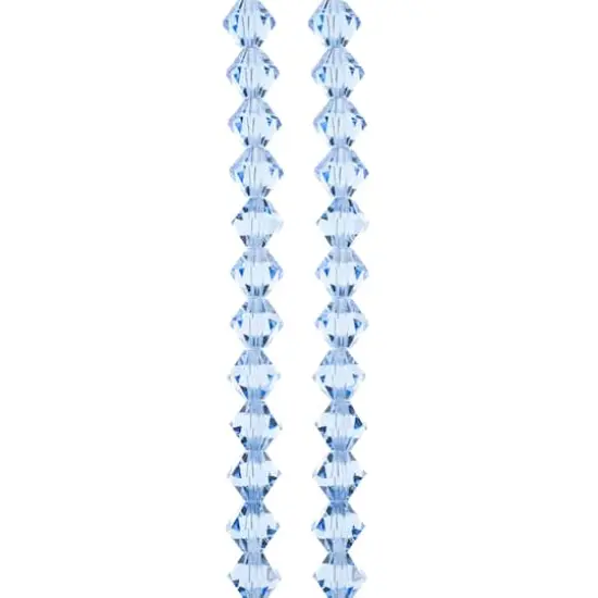 Preciosa Glass Crystal Bicone Beads, 6mm by Bead Landing&trade; Light Sapphire {1}