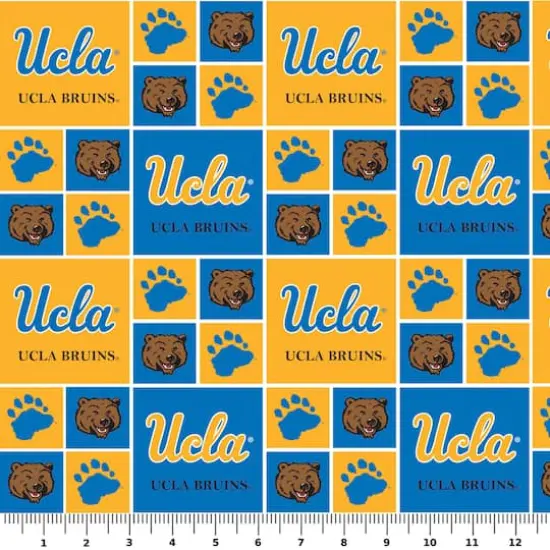 NCAA UCLA Bruins Block Cotton Fabric {3}