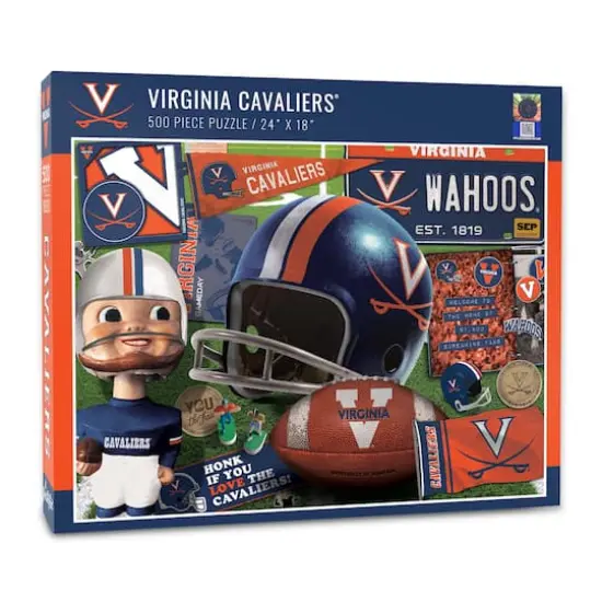 College Team Retro Series 500 Piece Puzzle Virginia Cavaliers {1}