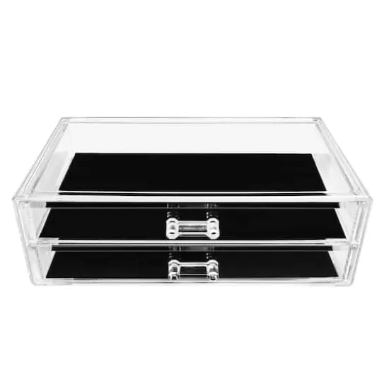Sorbus Acrylic Cosmetic Organizer with 2 Rectangular Drawers {5}