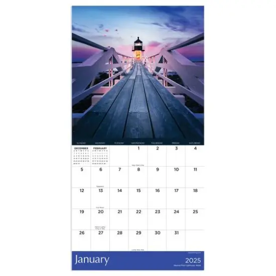 TF Publishing 2025 Lighthouses Mini Calendar {5}