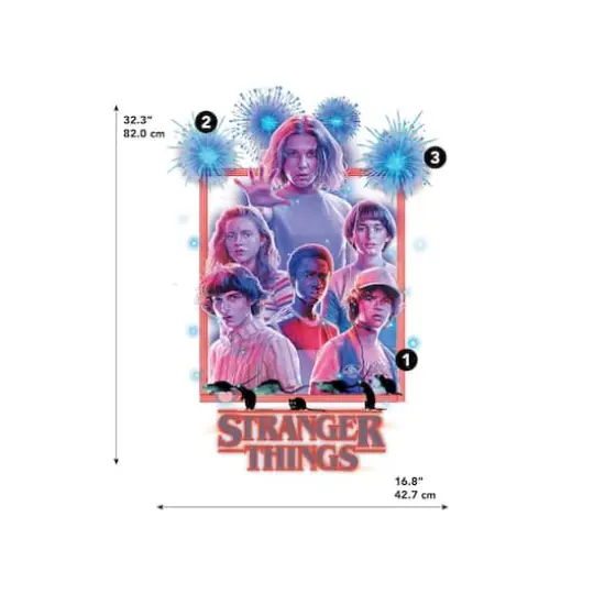 RoomMates Stranger Things Giant Wall Decals {9}