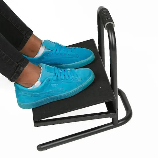 Mind Reader Black Ergonomic Foot Rest {8}