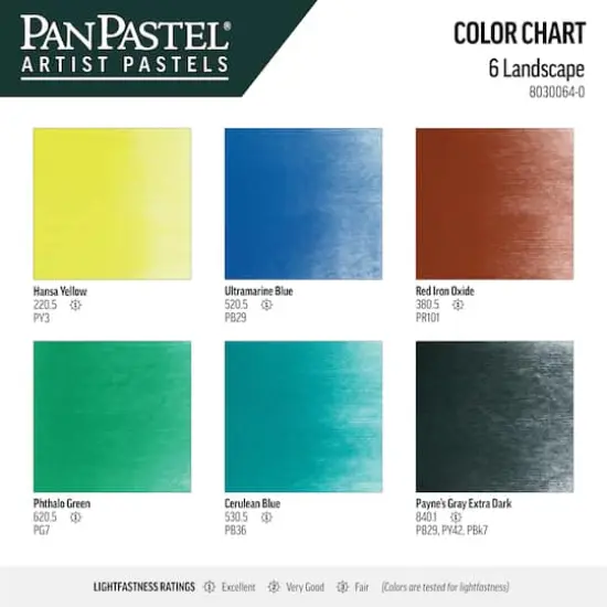 PanPastel&reg; 6 Color Artist Pastels Set Landscape {4}