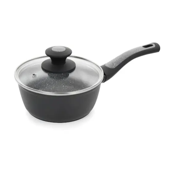 Oster 10-Piece Black and Gray Speckle Nonstick Aluminum Cookware Set {5}