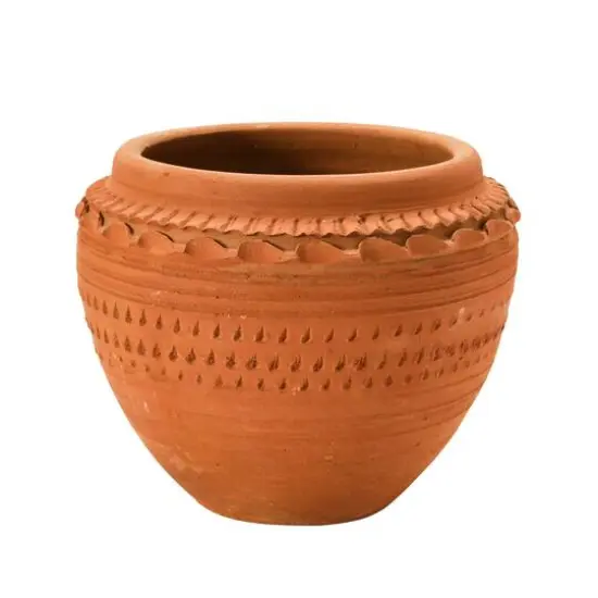 Hello Honey&reg; 7'' Textured Terra-Cotta Pot {1}