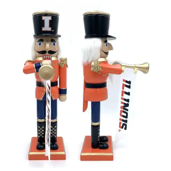 14" College Bugler Nutcracker Illinois {1}