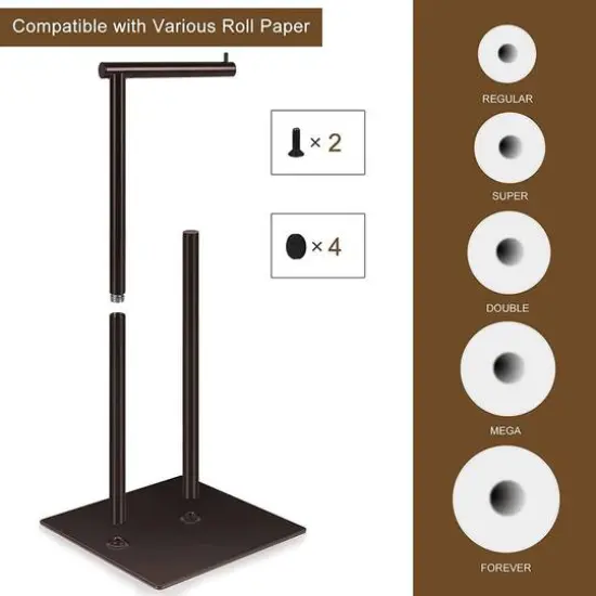NEX&trade; 21" Brown Freestanding Industrial Toilet Paper Holder {5}
