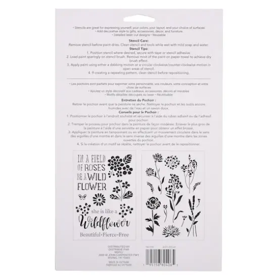Wildflower Stencils, 7" x 10" by Craft Smart&reg; {5}