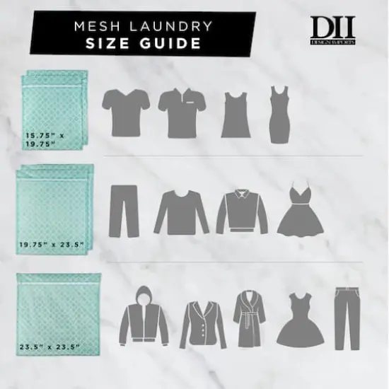 DII&reg; Aqua Lattice Mesh Laundry Bags, Set G {5}