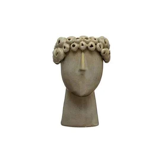 Hello Honey&reg; 6'' Reactive Glaze Stoneware Head Planter {1}