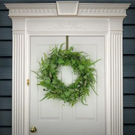 26" Mixed Leaf Greenery Wreath {3}