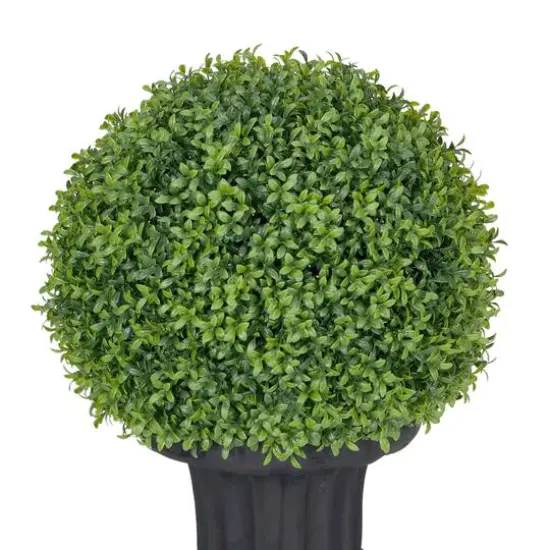 2ft. Single Ball Topiary Boxwood Artificial Tree in Decorative Urn {6}