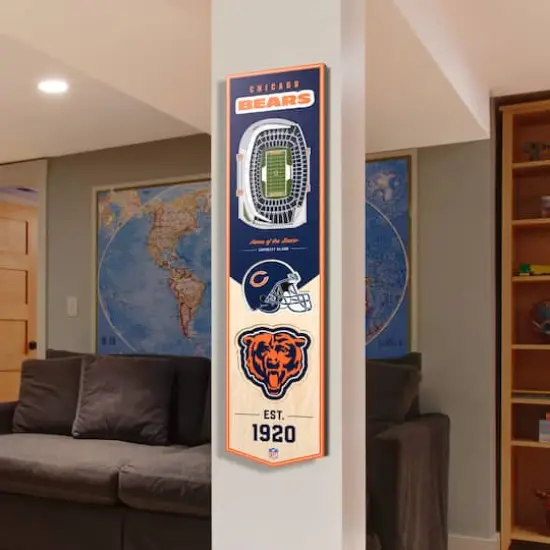 3D StadiumView 8" x 32" Banner Chicago Bears {4}