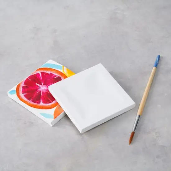 2 Pack 4" x 4"&nbsp;Mini Canvas by Artist's Loft&trade; Necessities&trade; White {4}