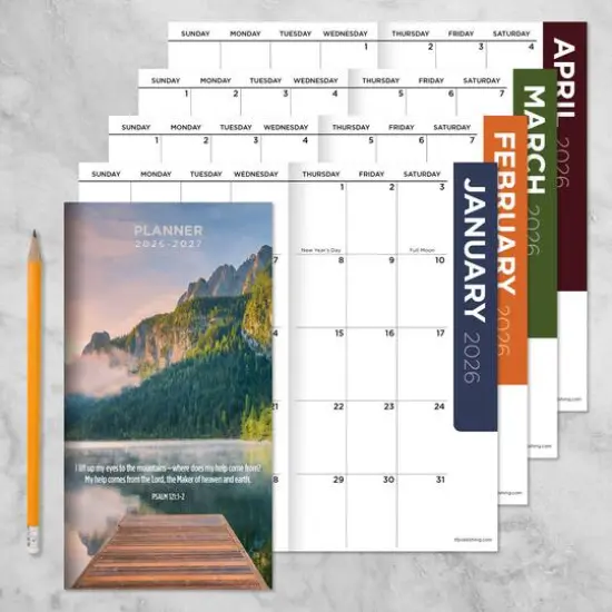 2026-2027 Bible Small Monthly Pocket Planner {8}