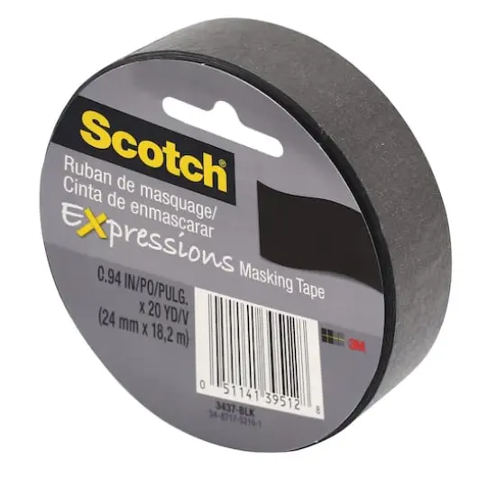 3M Scotch&reg; Expressions Masking Tape, Black {4}