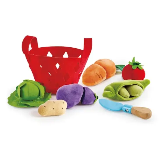 Hape Toddler Vegetable Basket Kitchen Food Playset {4}