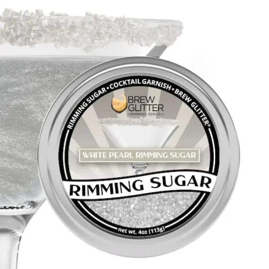 Bakell&reg; Brew Glitter Rimming Sugar White {1}