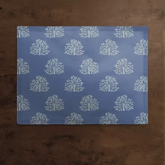 Blooming Bush Cotton Twill Placemat Navy {3}