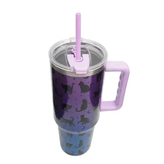 40oz. Iridescent Cat Stainless Steel Insulated Tumbler by Ashland&reg; {5}