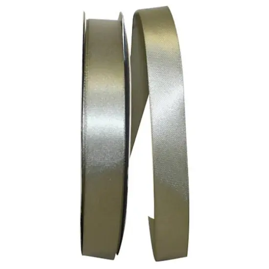 JAM Paper 7/8" x 100yd. Satin Single Face Ribbon Old Willow {1}